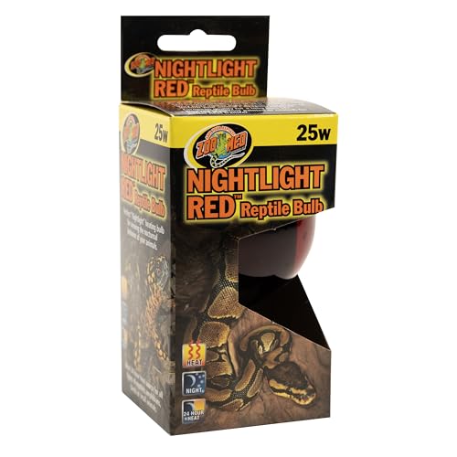 Zoo Med Nightlight Red Reptile Heat Bulb, 25 Watts - size: 25 W
