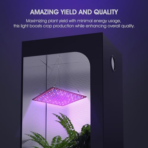 2 Pack LED Grow Light Panel 200W Lamp for Indoor Plants, Full Spectrum with White Blue Red UV IR LEDs for 4x4ft Coverage Grow Tent Greenhouse Veg and Bloom Seedlings Hydroponics - color: Full Spectrum