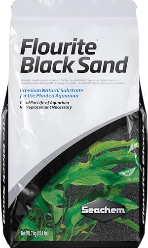 Flourite Black Sand, 15.4 Pound (Pack of 1) - size: 7 kg/ 15.4 lb