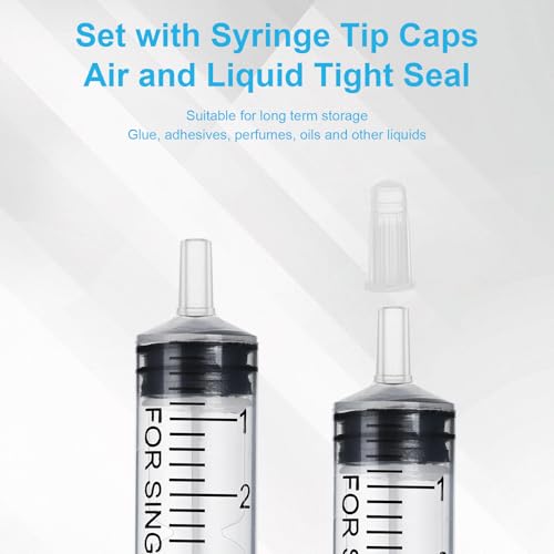 10 Pack 5ml/cc Syringe with Cap, Small Plastic Syringes without Needle, Individually Wrapped, for Liquid Oral Measurement, Scientific Lab, Colostrum Collect, Feeding Pet, Watering - style: 5ml