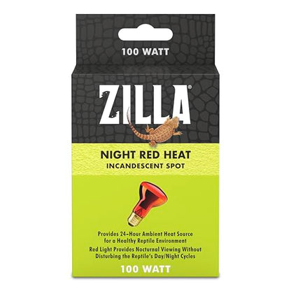 Zilla Incandescent Spot Bulbs Night Red 100 Watts