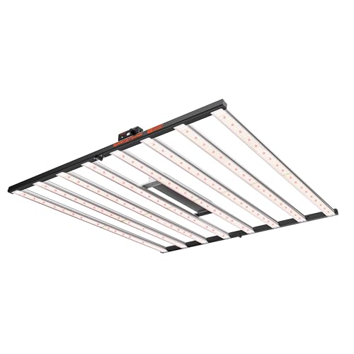 Spider Farmer SE1000W Smart LED Grow Light, 1000W Bar Style with App Control, Dimmable Daisy Chain, Full Spectrum for 5x5ft Coverage, Commercial Grade Vertical Farming Lamp for Indoor Plants - size: 5x5 Coverage-1000W