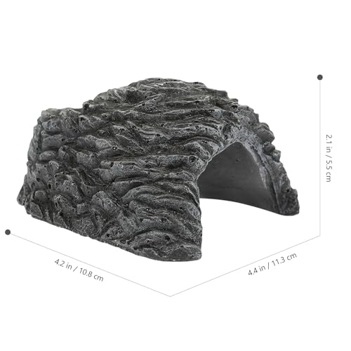 SHOWERORO Reptile Hideout Cave Resin Shelter Practical Turtle Basking Platform Indoor Pet Shelter Suitable for Tortoise Snake Frog and Scorpion