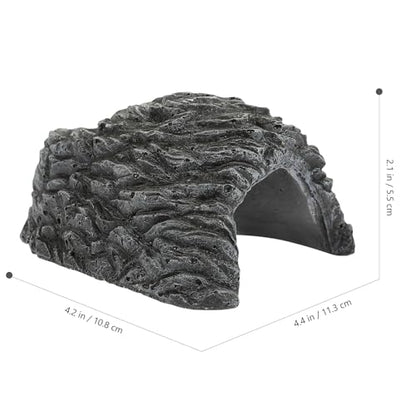 SHOWERORO Reptile Hideout Cave Resin Shelter Practical Turtle Basking Platform Indoor Pet Shelter Suitable for Tortoise Snake Frog and Scorpion