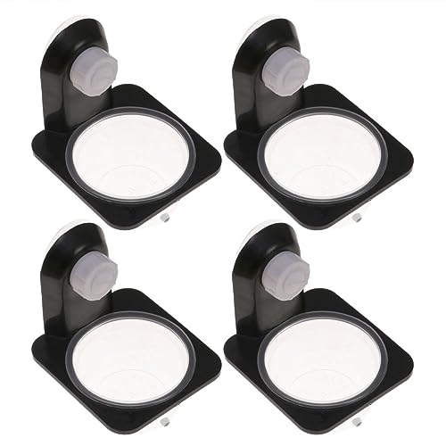 BESPORTBLE 8pcs Reptile Food Bowl Durable Black Feeding Dish for Lizard Gecko Iguana and More Space-Saving Design Easy Clean Features Suitable for Tanks and Boxes