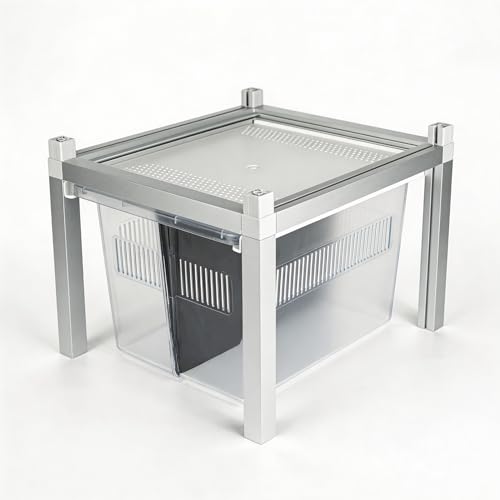 Stackable Reptile Rack Expansion Unit, 13x10x8 Inch Reptile Rack Drawer Habitat with Bins, Modular Gecko Breeding Box with Removable Divider & Ventilated Plastic Lid – Compatible Stackable Rack System - size: 13x10x8-add