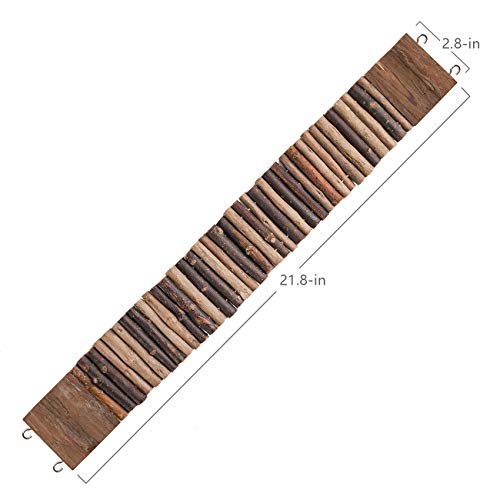 Niteangel Hamster Suspension Bridge Toy - Long Climbing Ladder for Dwarf Syrian Hamster Mice Mouse Gerbils and Other Small Animals (21.8" L x 2.8" W) - size: 21.8L x 2.8W
