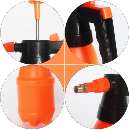 Beavorty 1.5l Orange Plastic Air Pressure Watering Sprayer with Thickened Design and Fine Water Flow for Garden and Plant Misting Random Color