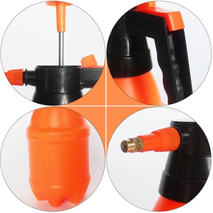 Beavorty 1.5l Orange Plastic Air Pressure Watering Sprayer with Thickened Design and Fine Water Flow for Garden and Plant Misting Random Color