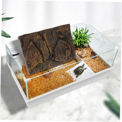 Toddmomy 3D Reptile Tank Background Cork Turtle Aquarium Panel Sturdy Waterproof Decorative Boards
