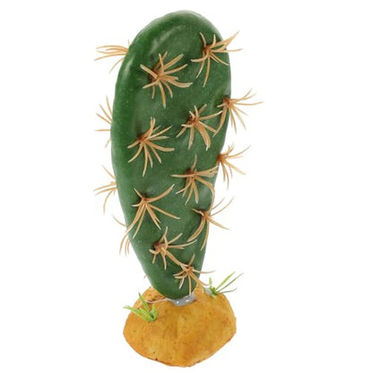 Mikikit Reptile Habitat Artificial Plant Decoration for Lizard and Amphibian Terrariums Sturdy Plastic Reptile Tank Decor Fake Moss and Cactus and Amphibian Enclosures