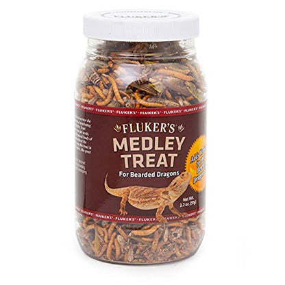 Fluker's Bearded Dragon Medley Treat Food,3.2-Ounce (72023),(Pack of 2) - size: 3.2 Ounce (Pack of 2)
