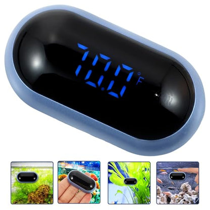 ARTIBETTER Digital Mini Aquarium Thermometer LED Electronic Temperature Gauge for Fish Tank with Suction Cup, High Precision Water Temp Measure Tool for Reptiles and Terrarium Monitoring