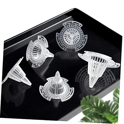 UPKOCH 4sets Cone Garden Mesh Pads for Flower Pots Durable Drainage Netting Mats Prevent Soil Leakage for Planters Flowerpot Accessories 24pcs*4