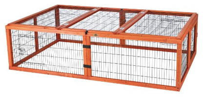Outdoor Run with Mesh Cover (L) - size: 68.5"L x 42.9"W x 18.9"H