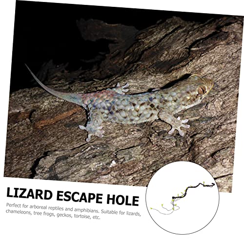 DOITOOL 2pcs Realistic Reptile Vines for Terrarium Bendable Simulation Climbing Plants Pet Habitat Decor for Geckos Lizards Bearded Dragons