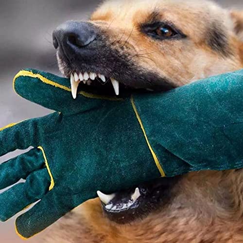 23 Inch Pet Bite Resistant Gloves, Extra Long Thickened Welding Gloves, PU Protective Gloves for Pet Training, Feeding, Welding, Weight Lifting and More