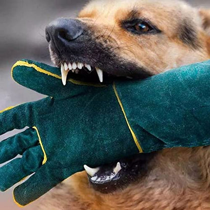 23 Inch Pet Bite Resistant Gloves, Extra Long Thickened Welding Gloves, PU Protective Gloves for Pet Training, Feeding, Welding, Weight Lifting and More