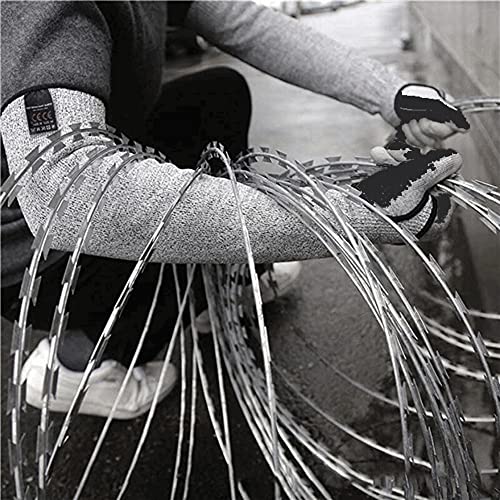 Cut Resistant Nitrile Gloves and Sleeves with EN388 Level 5 Protection - color: Grey