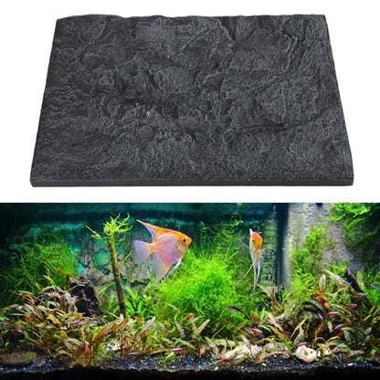 CDQL Aquarium Terrarium Background, Multipurpose 3D Reptile Background, Foam Aquarium Decor Backgrounds, Easy to Assemble for Reptiles Lizard Fish Frog (D) - size: D