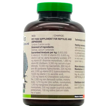 Nekton-Rep Vitamin Mineral Supplement for Reptiles 300g / 10.58oz - size: 10.58 Ounce (Pack of 1)