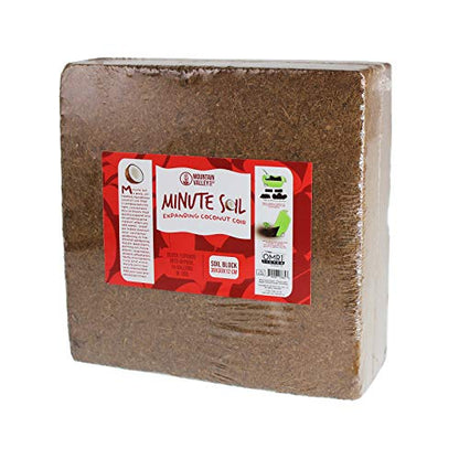 Minute Soil Block - Coco Coir - Compressed - Blocks & Bulk (1 Block) - size: 1 Block