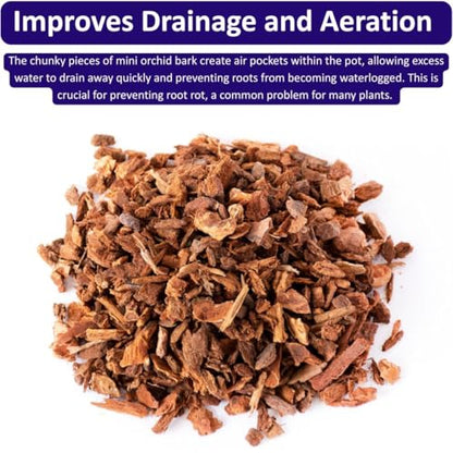 SuperMoss (23108) Orchid Potting Bark, 100% Natural White Fir Bark, 1/4", 2qt - size: 80.75 Cu. In., style: 1/4"