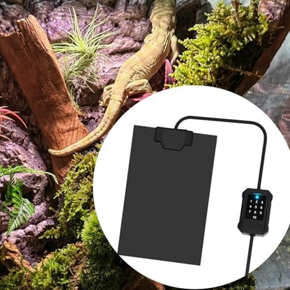 Reptile Heat Mat - 14W Under Tank Heating Pad, Temperature Control Pad, Terrarium Warmer | 14W Adjustable Thermal Mat for Hermit Crab Gecko Lizard Spider Turtle Snake Pet Habitat Amphibian