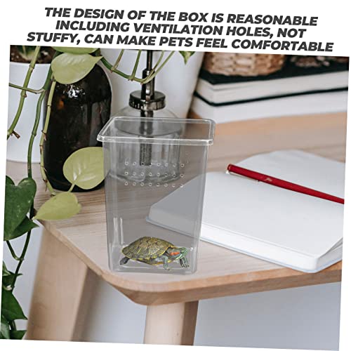 Toddmomy 3pcs Practical Enclosures for Tarantula Transparent Spider Breeder Boxes Ventilation for Small Animals Feeding Habitat for Reptiles and