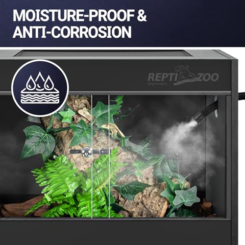 REPTI ZOO 68 Gallon PVC Reptile Terrariums, 48x18x18 Reptile Tanks Enclosure for Bearded Dragon Ball Python Snake Gecko, PVC Reptile Lounge Habitat with Glass Sliding Door & Top Screen Ventilation - style: 48x18x18"