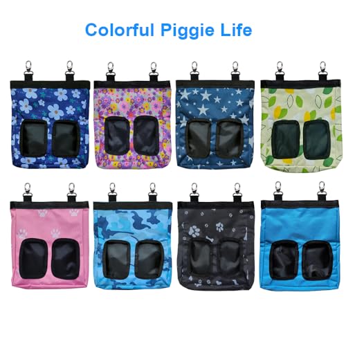 Guinea Pig Hay Feeder, Hanging Rabbit Hay Feeder Bag for Guinea Pigs Bunnies Chinchillas. PureBlack, 2 Count - color: Black-2pack