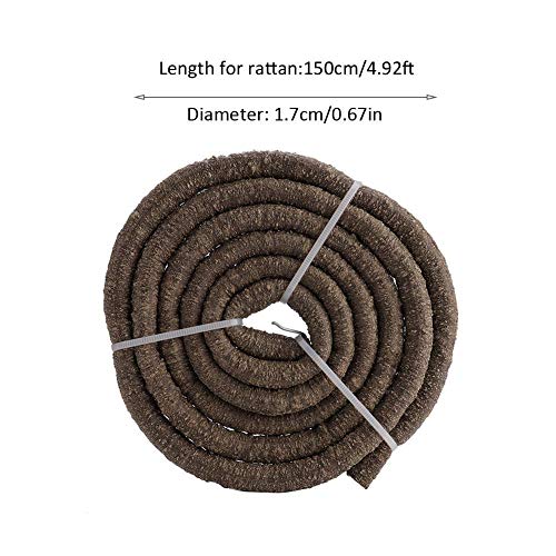 Zerodis Reptile Vines,Flexible Reptile Jungle Vines Rattan Pet Habitat Decor with Suction Cups for Climbing(l)