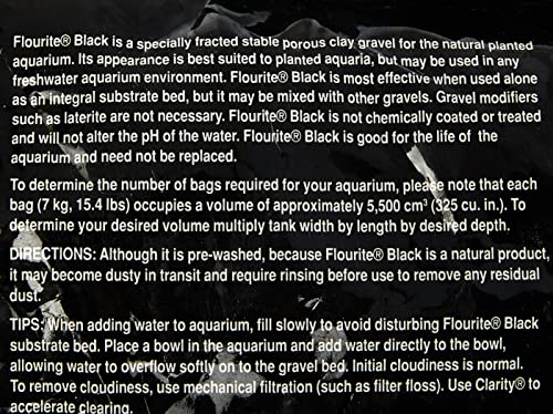 Seachem Flourite Black Clay Gravel - Stable Porous Natural Planted Aquarium Substrate 15.4 lbs (Pack of 2) - size: 15.4 lbs (Pack of 2)