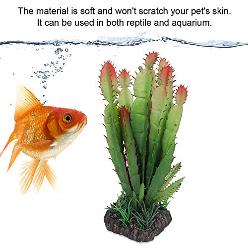 Artificial Cactus Plant - Plastic Cactus Decorations for Home, Terrarium, and Reptile Habitats - Simulation Plastic Aquatic Plants for Flower Arrangements