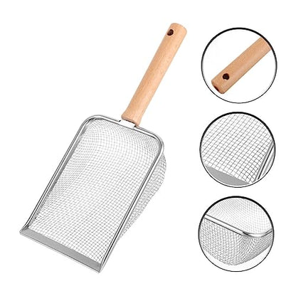 COLLBATH Reptile Litter Scoop Handle Shovel for Easy Cleaning of Reptile Litter Fine Mesh Design for Efficient Waste Removal