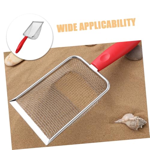 POPETPOP Stainless Steel Cat Litter Scoop Litter Sifter for Effortless Cleaning of Cat Waste and Sand Compatibility and Reptiles Mesh