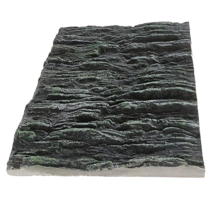 minkissy 3D Fish Tank Background Panel, Vertical Texture Aquarium Décor Board, Turtle and Cichlid Terrarium Landscaping Backdrop for Reptile and Fish Tanks, Blue
