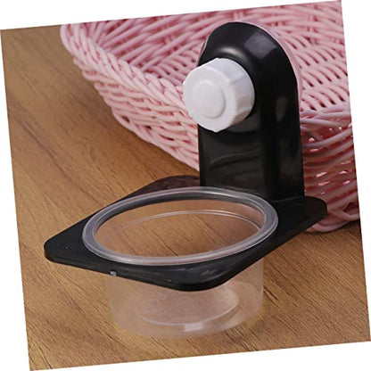Reptile Feeding Dish and Water Bowl Gecko Lizard PET Accessories Black Plastic Non-Tip Design for Bearded Dragons Snakes and Turtles - size: Size 1