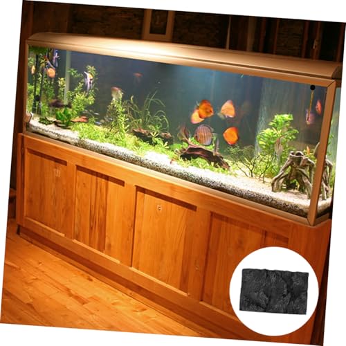 2pcs Reptile Box Backdrop Terrarium Background Vivarium Background 3D Reptile Background for Terrarium Vivarium Decoration Aquarium Rocks Reptile Tank Background Reptiles Animal Pu