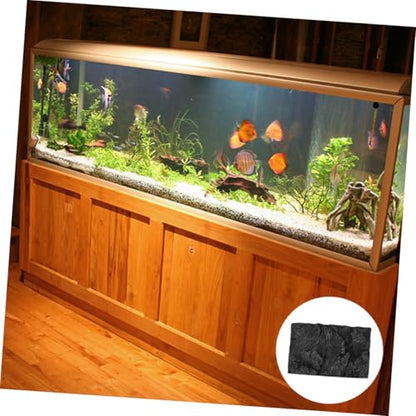 2pcs Reptile Box Backdrop Terrarium Background Vivarium Background 3D Reptile Background for Terrarium Vivarium Decoration Aquarium Rocks Reptile Tank Background Reptiles Animal Pu