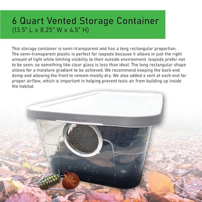 Deluxe Isopod Habitat Kit - Exo-Morphs - Insect Terrarium
