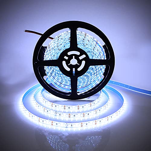 SUPERNIGHT 600 LEDs Light Strip Waterproof, 16.4FT Daylight White LED Rope Lighting Flexible Tape Decorate for Bedroom Boat Car Christmas TV Backlighting Holidays Party - color: Daylight White