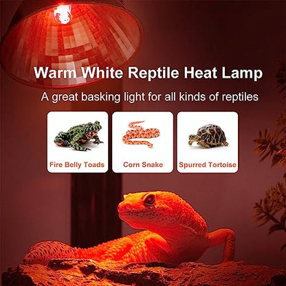 Vinaco G9 Heat Lamp Bulbs for Reptile, Dimmable Night Red UVA UVB Reptile Heat Lamp G9, 2 Pin Base Mini G 9 Halogen Bulbs 50W 120V, Infrared Heat Lamp for Bearded Dragon Gecko Turtle Lizard - style: 50W- 5 Pack