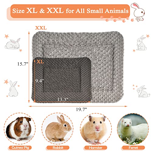 Small Animal Bed Mat, Soft & Warm, Suitable for Guinea Pig, Hamster, Rabbit, Rat and Bearded Dragon (XX-Large(19.7''x15.7''), Star Brown) - color: Star Brown, size: XX-Large(19.7''x15.7'')