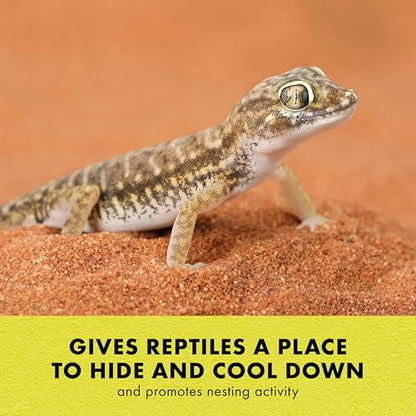 Zilla Rock Den, Naturalistic Rock Décor, Ideal Hideaway for Snakes, Skinks, Geckos, Bearded Dragons, Large - size: Large