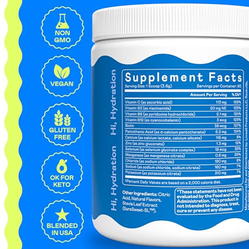 Hi-Lyte Daily Essentials - Electrolytes Powder Mix - Lime Cucumber Mint - Sodium, Potassium, Magnesium, Vitamins - Hydration Support for Fasting - No Sugar, No Carbs, Clean Ingredients - style: Lime Cucumber Mint - 90 Servings