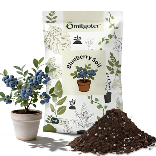 Blueberry Soil Mix 4qt- 100% Natural Organic Potting Soil for Blueberry Trees, Superior Drainage & Aeration, Ideal for Indoor & Outdoor Blueberry Plants - color: Blueberry Soil, size: 4qt