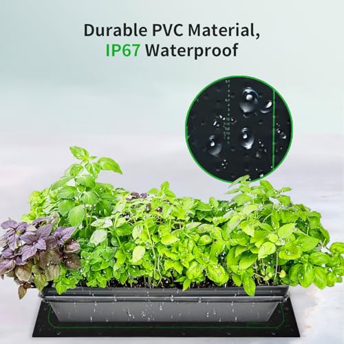 20"x 20" Seedling Heat Mat with Digital Thermostat Combo Set,ETL Certified and Durable Waterproof Warm Hydroponic Heat Mat for Germination,Indoor Gardening,Brewing and Greenhouses - style: 20"x20" Heat Mat with Digital Thermostat