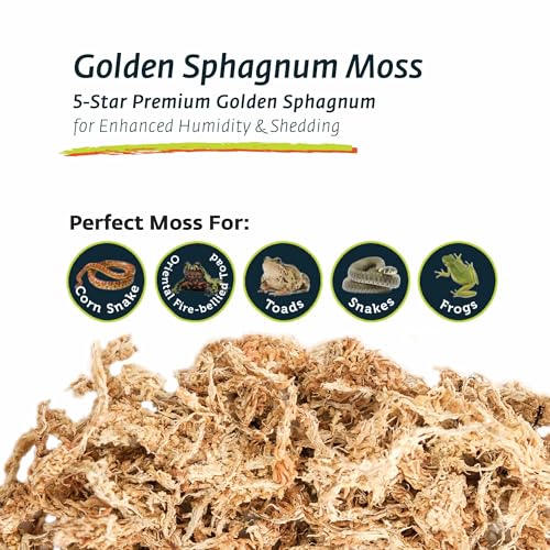 Galapagos (05201 Terrarium Sphagnum Moss, Blond, 150in3 Header Bag