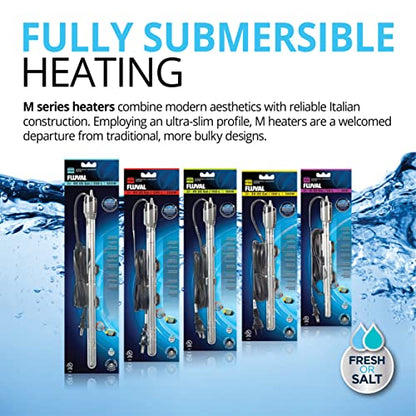 Fluval M 150-Watt Submersible Aquarium Heater – Reliable, Compact Heating with Mirror Technology for Fresh & Saltwater Tanks Up to 45 Gallons - size: M150
